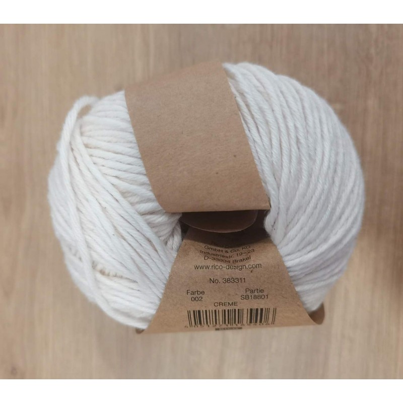 Coton Organic Aran - Crème 002.