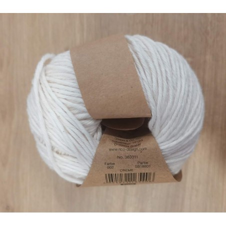 Coton Organic Aran - Crème 002.