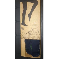 COLLANTS VEGETAL.030. NOIR  -  518. MARINE