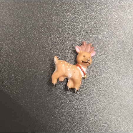 Bouton de Noel - Divers- ourson sur lune. renne. sapin. bonhomme