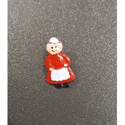 Bouton de Noel - Divers- ourson sur lune. renne. sapin. bonhomme