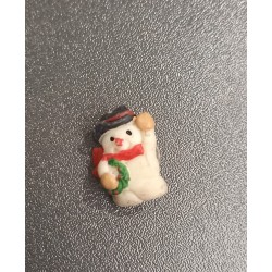 Boutons de Noël - Divers- chariot. bonhomme de neige. sapin