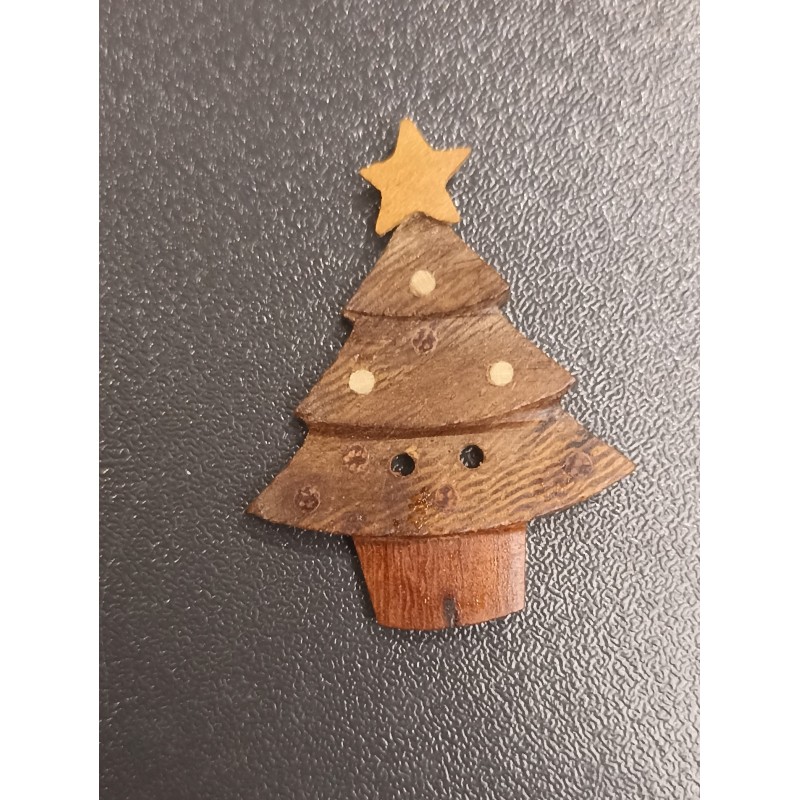 Boutons de Noël - Bois