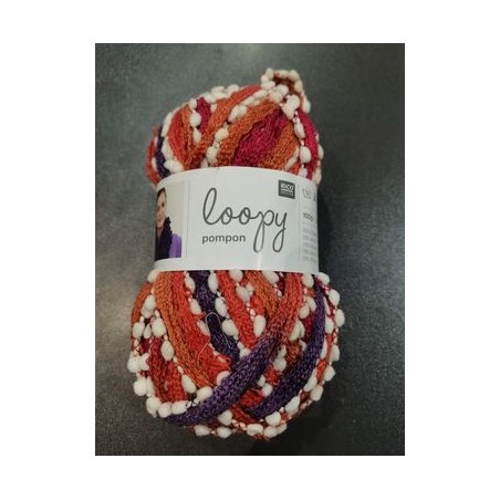 Loopy Pompon - Laine en filet