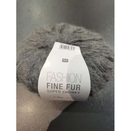 Fashion Fine Fur Super Chunky - 005.gris 001. blanc. 004 marine
