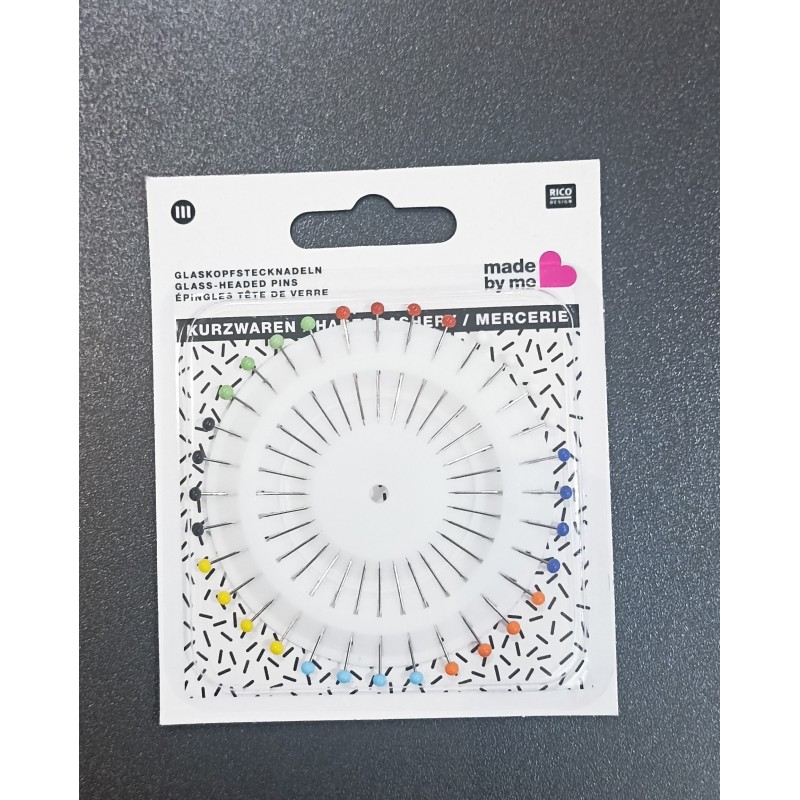 91060 Epingles tete de verre