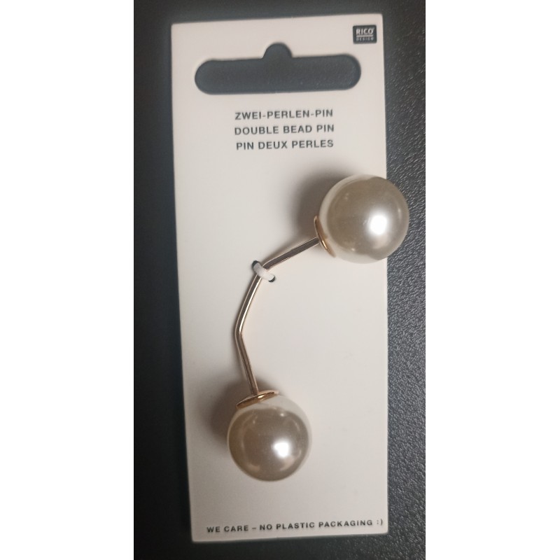 Attache - broche avec perle