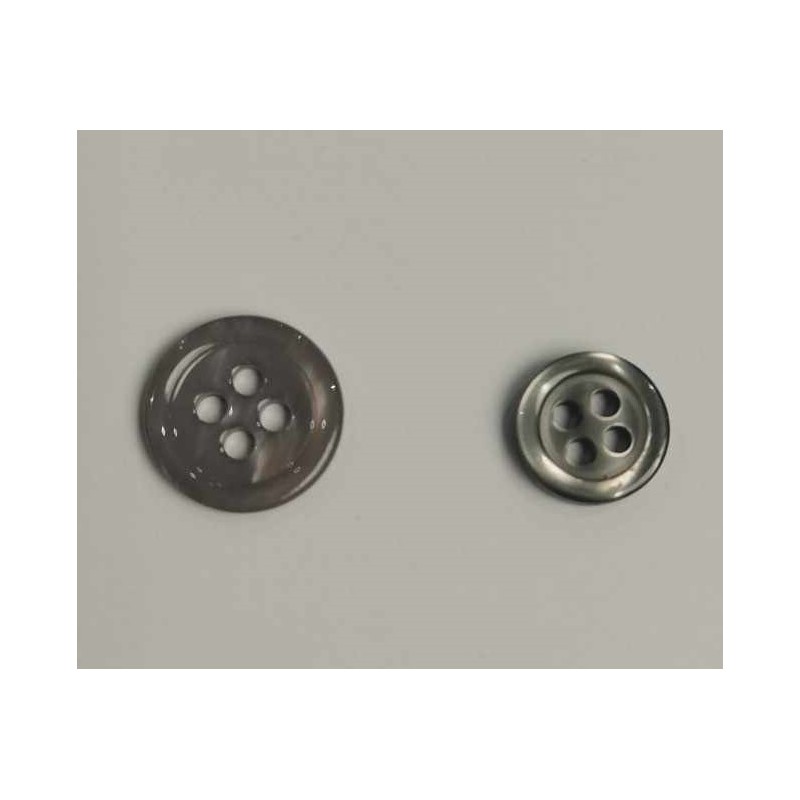 Bouton- Chemise Blanc et Noir