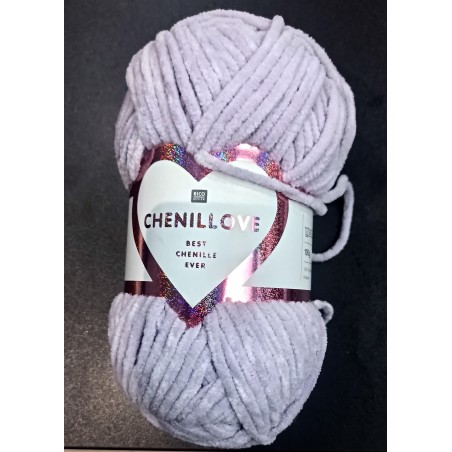 Chenillove - 008. Lilas Clair et 007. Aqua