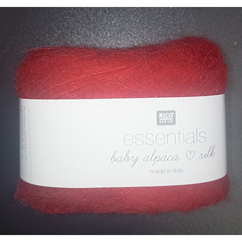Essentials Baby Alpaca Loves Silk - BLEU. CERISE. NOIR