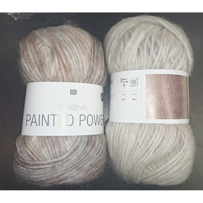 383375 - Créative Painted Power - ecru/rose