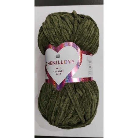 383376 - Chenilloves : rouge vin 022 - sauge 023- olive 024