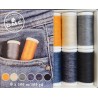 3023B - Boîte de 6 Bobines de fils pour jeans